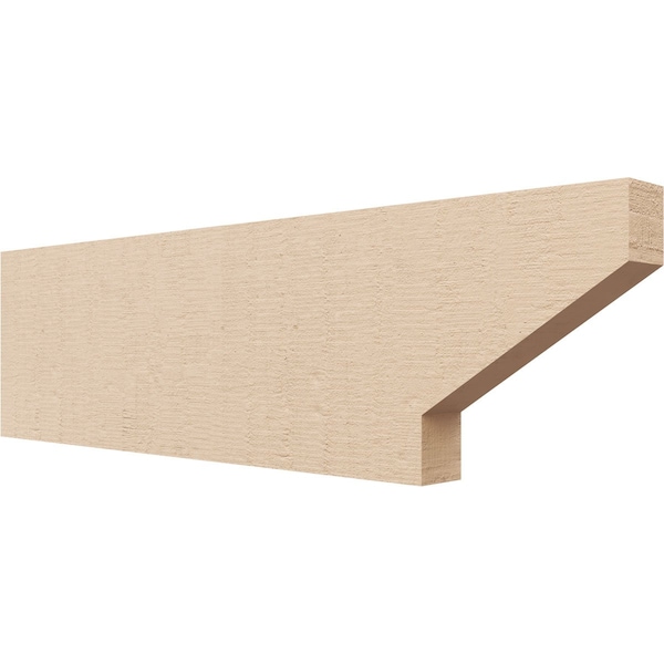 Ekena Millwork 2in. W x 8in. H x 28in. L Clemmons Woodgrain TimberThane Rafter Tail, Primed Tan RFTUR02X08X28CLERCPR - main
